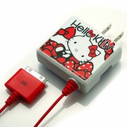 iPhone用AC充電器キティホワイト RX-KTY668DO