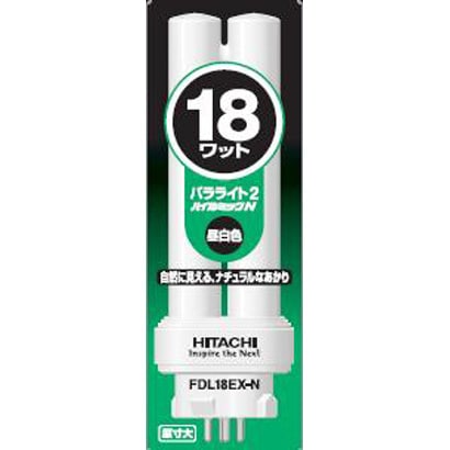 コンパクト形蛍光ランプ パラライト2 GX10q-3口金 ハイルミックN色（3波長形昼白色） 18形 FDL18EX-N