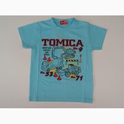 トミカ働く車ptセットインTシャツブルー100cm