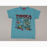 トミカ働く車ptセットインTシャツブルー130cm