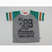トミカハイパーレスキュー3号pt メッシュTシャツグリーン100cm