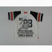 トミカハイパーレスキュー7号pt メッシュTシャツクロ100cm