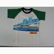 プラレールラグラン袖配色Tシャツグリーン110cm