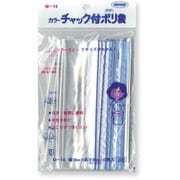 カラーチャック付きポリ袋 アオ M-14