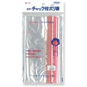 カラーチャック付きポリ袋 アカ M-17