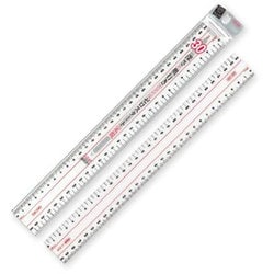 アクリル 30cm 両切直線定規 A-2530
