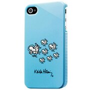 KH-IPH4-BA [iPhone4S/4用ケース キース・ヘリング ブルー]