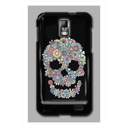 GalaxyS2LTEケース Flower Skull OS-GL-124