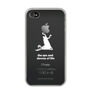 OS-I4-283 [iPhone4/4S用クリアケース The rabbit which fell over]