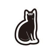 お座り猫 ブラック PC013 プチクリ