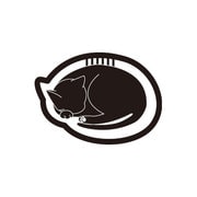 まるまり猫 ブラック PC016 プチクリ
