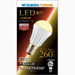 LED電球 E17口金 電球色相当 260lm MILIE（ミライエ） 下方向タイプ LDA4L-H-E17-T2