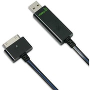 Black Charge & Sync Cable with Blue Visible EL DWA063-BL