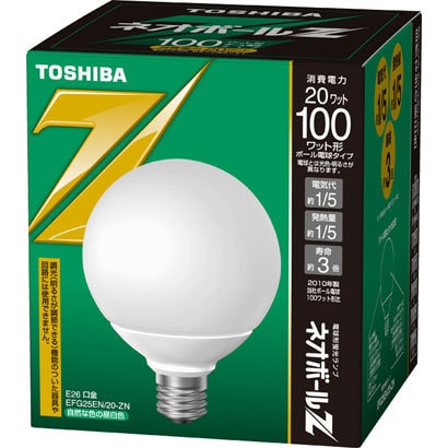 電球形蛍光灯 ネオボールZ E26口金 3波長形昼白色 G25形（20W） EFG25EN/20-ZN