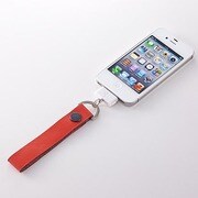 TR-LSIP-RD [Leather Dock Strap for iPhone Dockコネクター用レザーストラップ レッド]