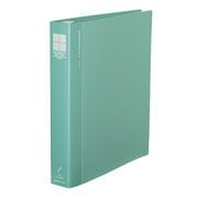 ロックリングファイル シングルレバー A4縦 内径37mm 収容枚数300枚 4穴 緑 フ-TLF444GZ