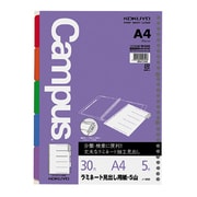 ルーズリーフ中紙ラミネ-ト見出し用紙A4 ノ-998