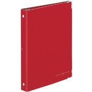 バインダーノート カラーパレット ミドル A5縦 20穴 レッド ル-105N-8