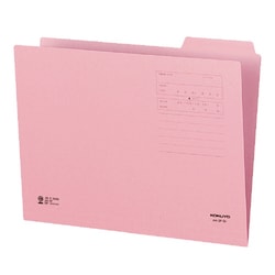 1/3カットフォルダーカラー第3見出しA4ピンク A4-3F-3P