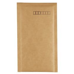 小包封筒(軽量タイプ)定形内サイズ封かん用口糊付き茶 ホフ-123N