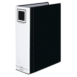 チューブファイル<エコツインR>A4縦80mm800枚収容2穴黒 フ-RT680D