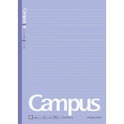 キャンパスノート ドット入り罫線 カラー表紙 セミB5(252×179mm) B罫(中横罫) ドット入り/罫幅6mm 無線綴じ 35行 30枚 紫 ノ-3CBTN-V