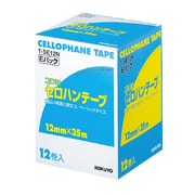セロハンテープお徳用Eパック 12mmX35m 12巻入り 大巻 巻芯径76mm T-SE12N