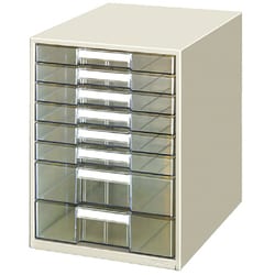 レターケース透明プラスチック引出しタイプB4タテ浅6深2段 LC-BG608M