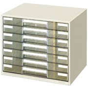 レターケース透明プラスチック引出しタイプB4ヨコ 7段 LC-YBG7M