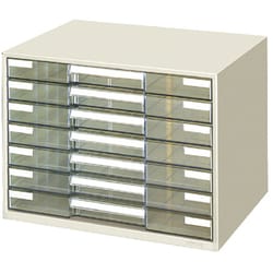 レターケース透明プラスチック引出しタイプA3ヨコ 7段 LC-YAG7M