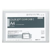 カラーソフトクリヤーケースCマチ付 A4 クケ-334W
