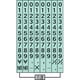 回転印 欧文数字 6号8連 ゴシック体 IS-6-8