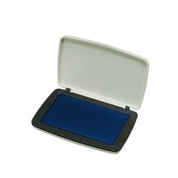 スタンプ台 水性染料タイプ 中形 盤面90x55mm 藍 IP-522BZ