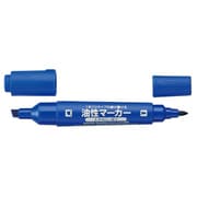 油性マーカー 太字ツイン 5.0mm/1.0mm 青 PM-42NB