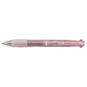 グリップ付き3色（黒・赤・青）ボールペン0.7mm パステルピンク PR-90NP-3