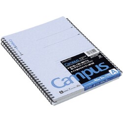 キャンパス ツインリングノート セミB5（252×179mm） A罫（普通横罫）/罫幅7mm 29行 40枚 3冊パック ス-T110AN-BX3