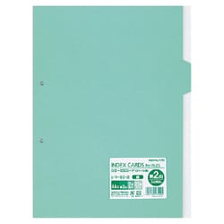カラー仕切カードA4S2穴 第2山 シキ-60-2