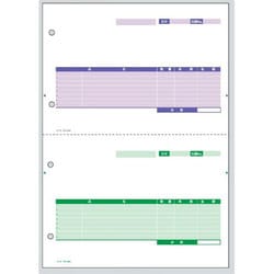 プリンタ用カット紙フォーム 二面付 PCF-1204