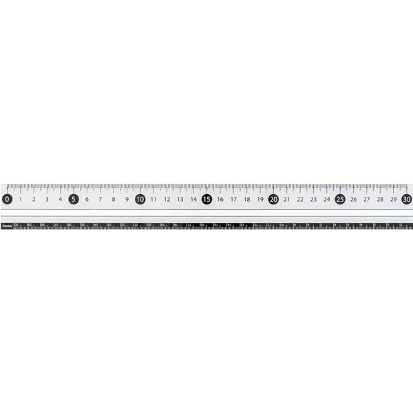 白黒定規30cm ホワイト APJ281W