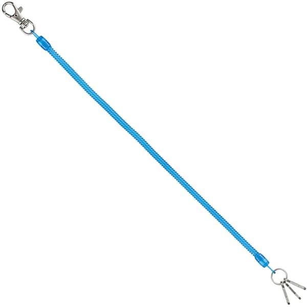 コイルキーチェーン (26～100cm) ブルー GLK301A