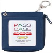 小銭入れ付単パス ブルー GLP906A