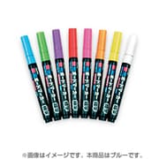 蛍光ボードマーカー 細字・丸芯 1.0mm ブルー ヘッダー袋包装 LBM202A