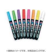 蛍光ボードマーカー 細字・丸芯 1.0mm ピンク ヘッダー袋包装 LBM202P