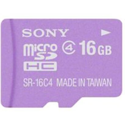 microSDHCメモリーカード16GBClass4バイオレット SR-16A4V