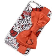 カスタムカバーリボンハンド iPhone4/4S用 [キティ]