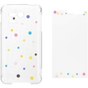 SB-SA19-HCPD/BU [SoftBank SELECTION デザインケース＆保護フィルム for PANTONE 5 ボタンドット]