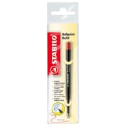 STABILO ボールペンレフィル 0.5mm 替芯 レッド 2-040-02