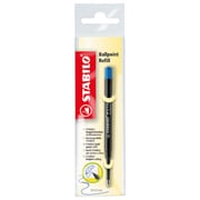 STABILO ボールペンレフィル 0.5mm 替芯 ブルー 2-041-02