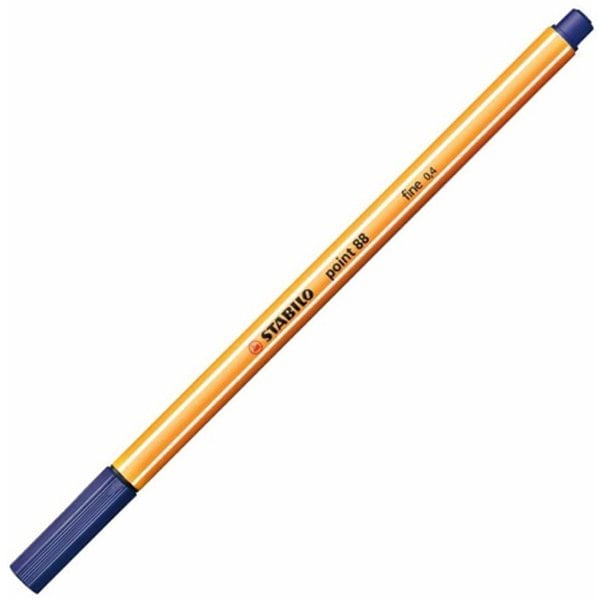 水性サインペン ポイント88 細字 0.4mm ナイトブルー 88-22