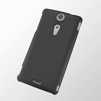PD-SOX8PVRBK [Xperia GX SO-04D用シェルカバー マットブラック]